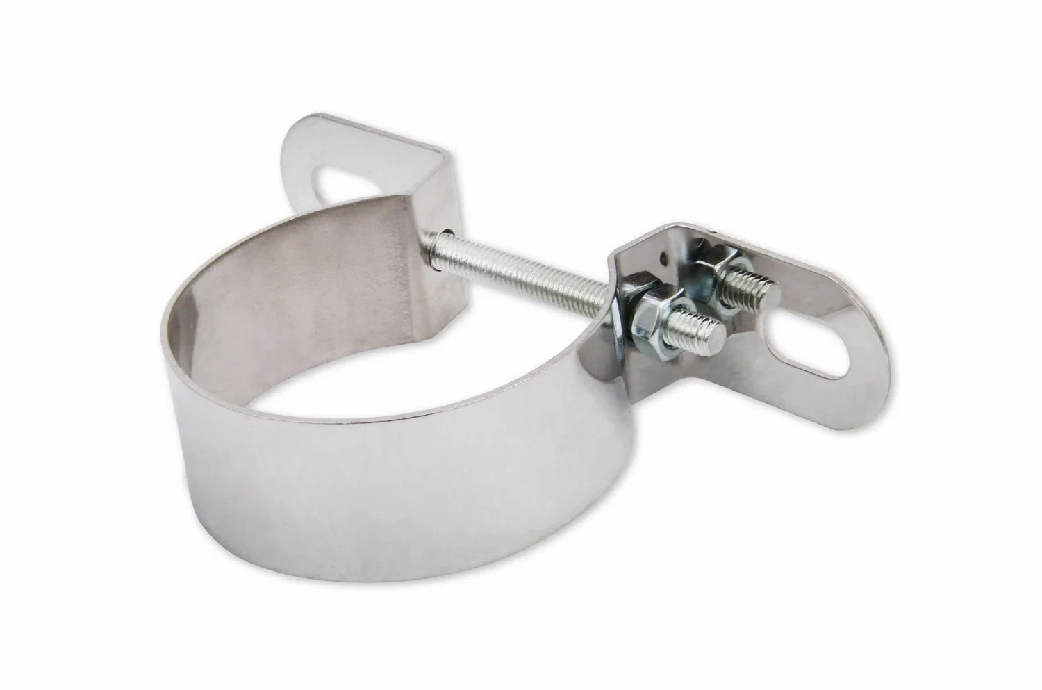 Mr. Gasket Chrome Coil Holder Bracket with Bolt - Horizontal Mount - 9777